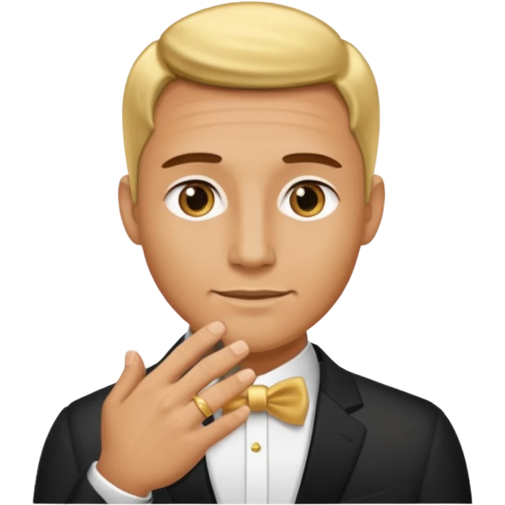 Men wedding ring emoji