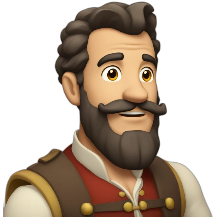 Bearded gaston Algaze emoji