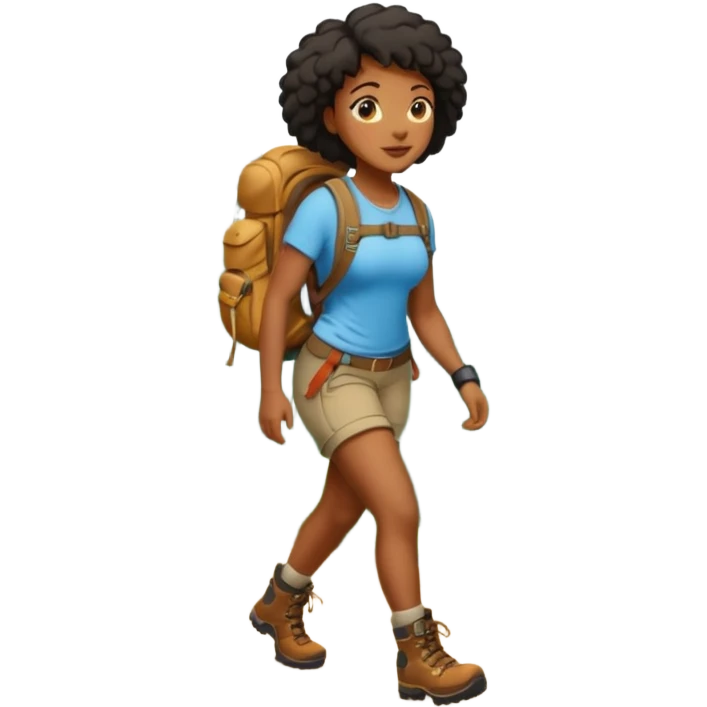 Forest Path Walker black woman emoji