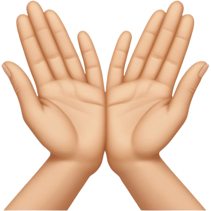upside down prayer hands  emoji