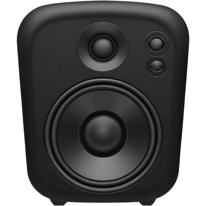 black speaker emoji