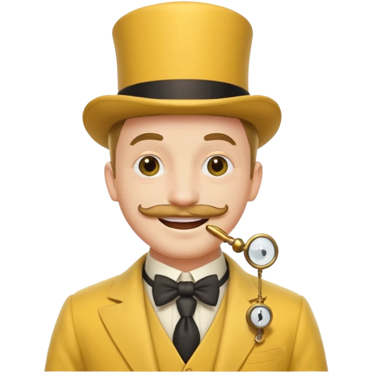 The monopoly fella with a monocle and yellow emoji