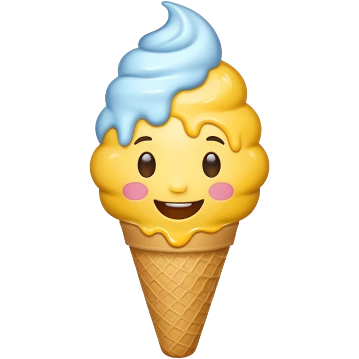 emoji eating icecream emoji