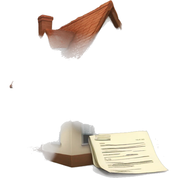 house and documents emoji