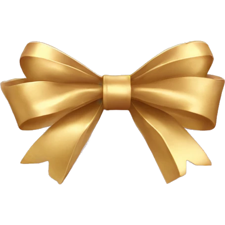 light pink heart with gold bow emoji