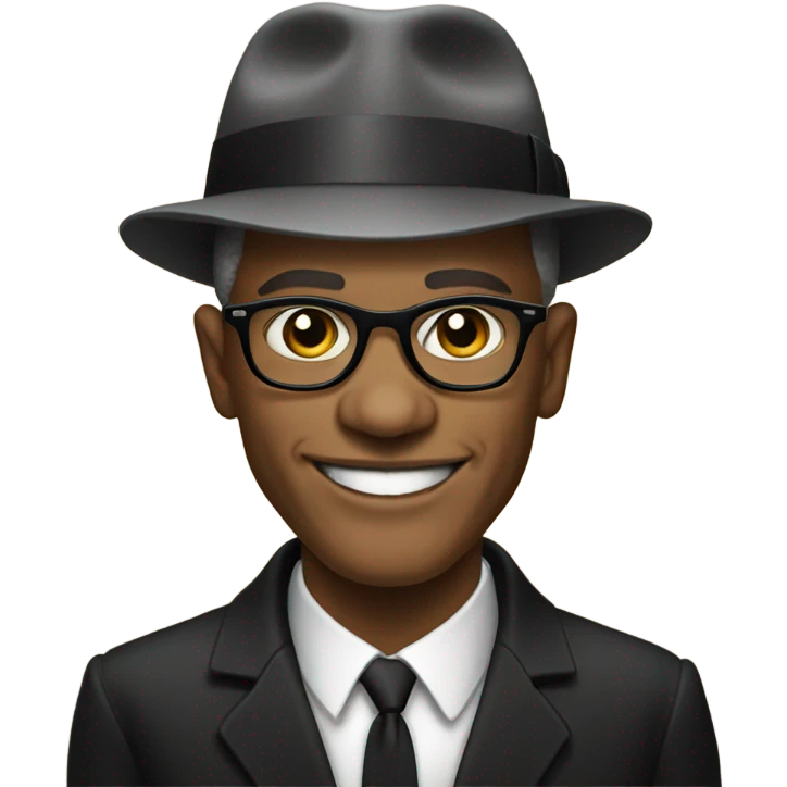 Malcolm x smiling emoji