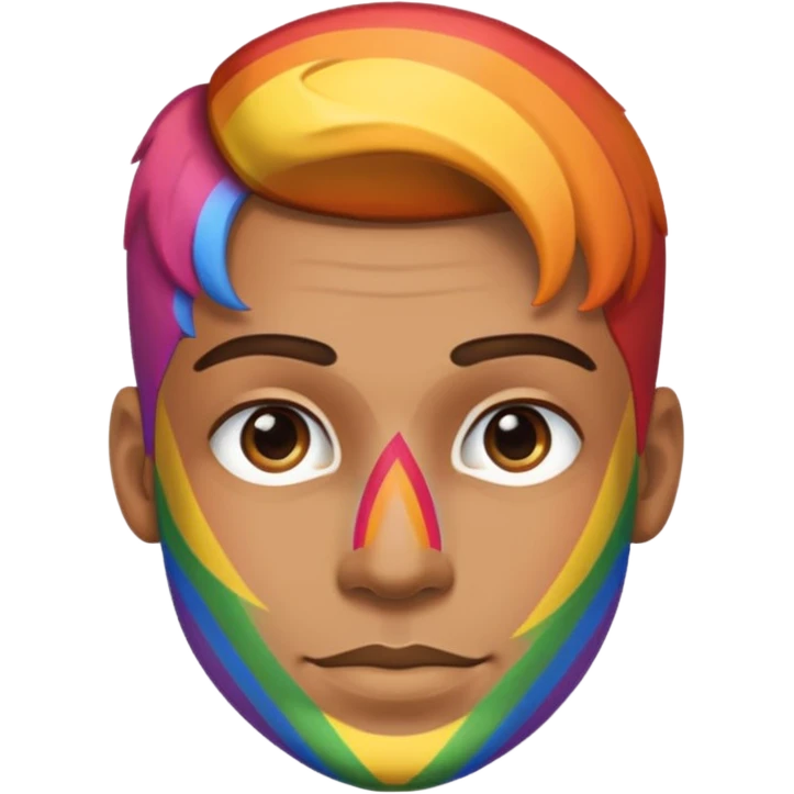  Man Gay rainbow skin  emoji