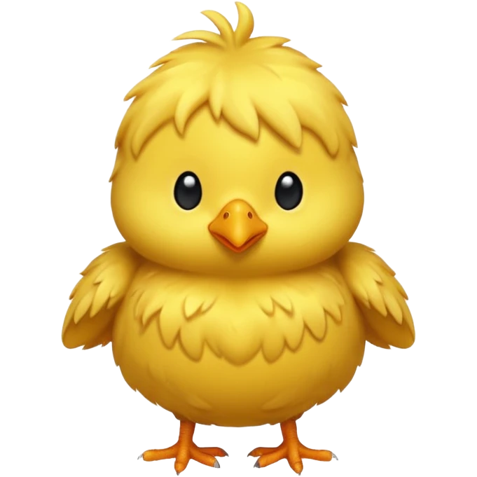 Gold chick emoji
