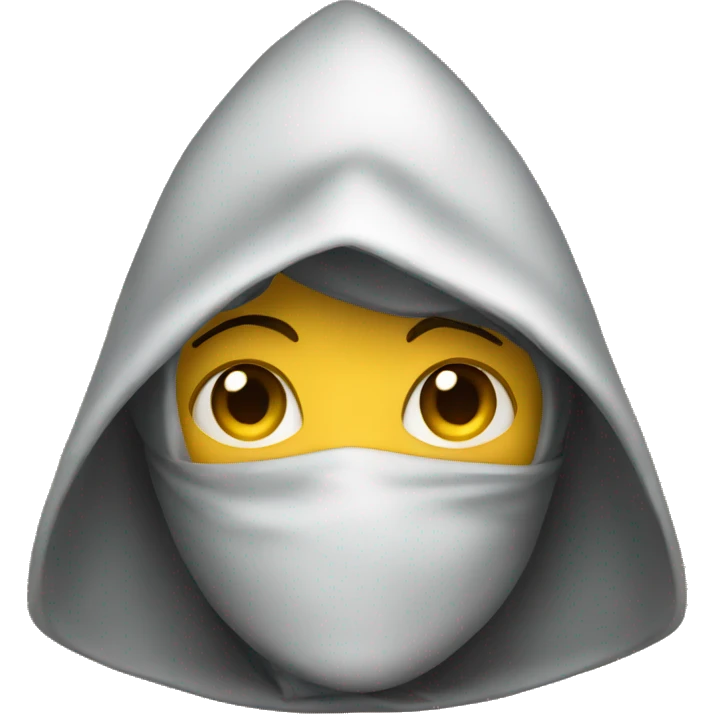 Hooded figure emoji