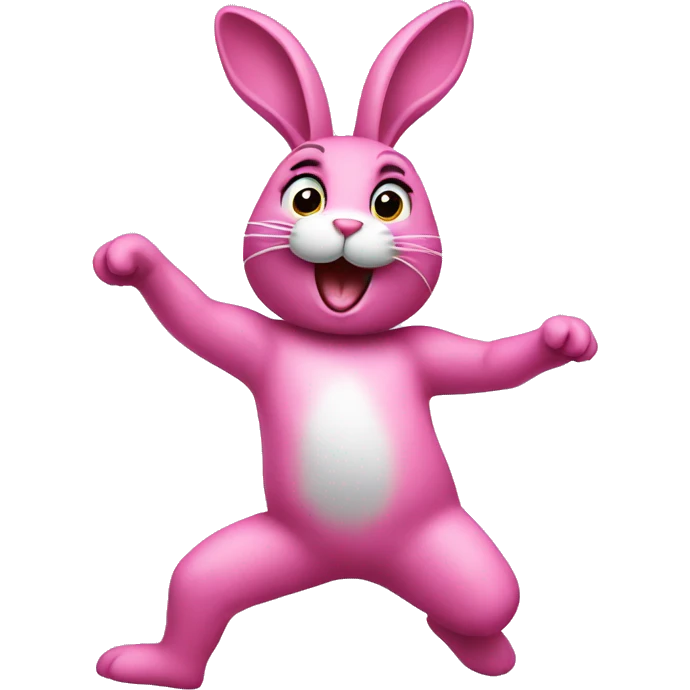 pink bunny dancing emoji
