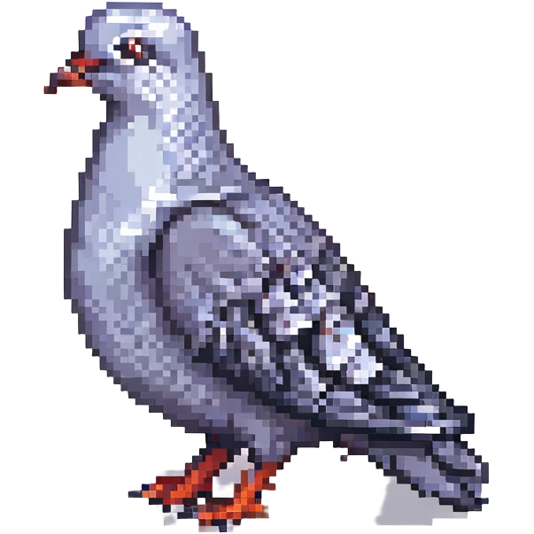 pixel art pigeon emoji