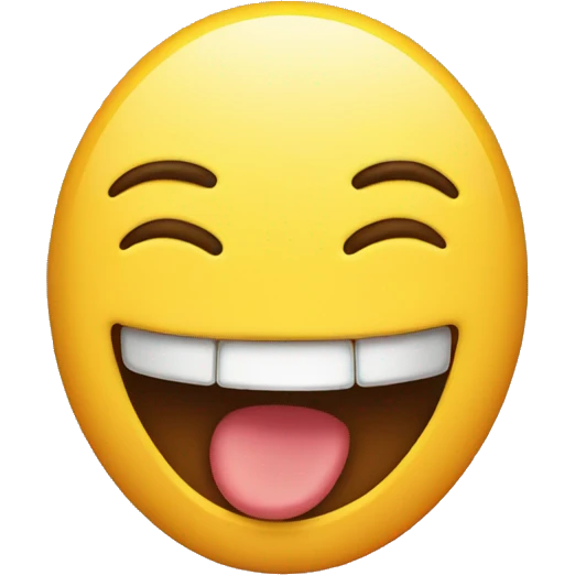 Make an emoji of a smile with embarrassment emoji