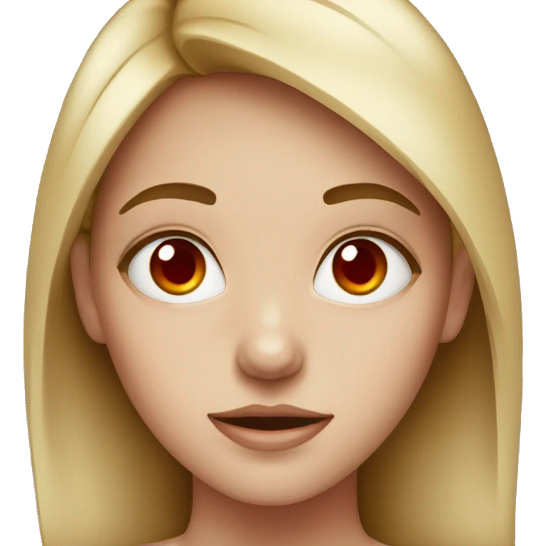 Girl with red eyes  emoji