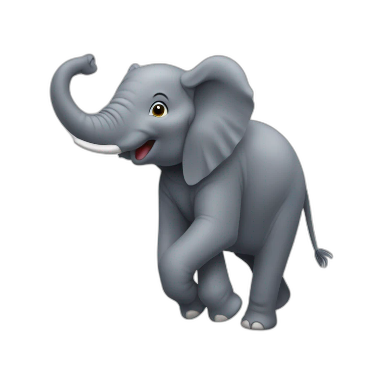 Un éléphant qui danse emoji