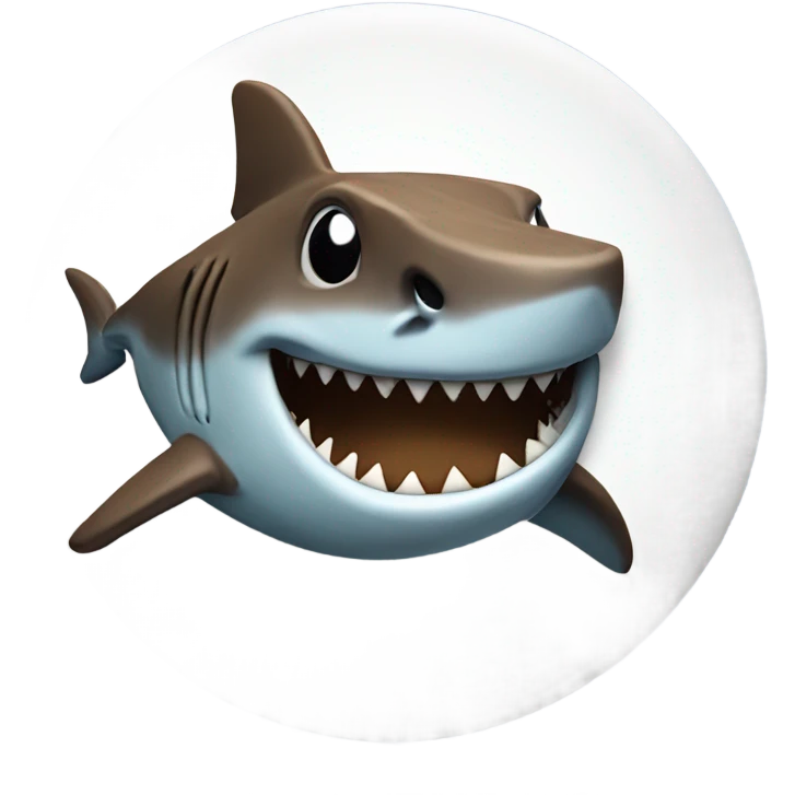 shark chocolate chip cookies emoji