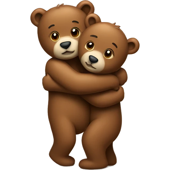 Hugging bears emoji