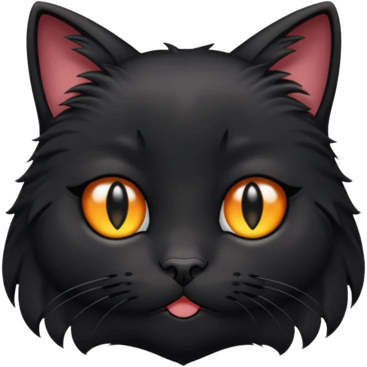 Black cat crying  emoji