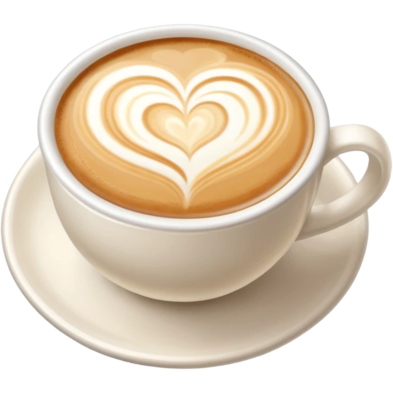 Latte art solo el dibujo emoji