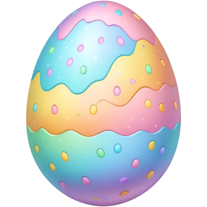 easter rainbow kawaii egg emoji