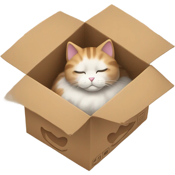 Cat in a box emoji