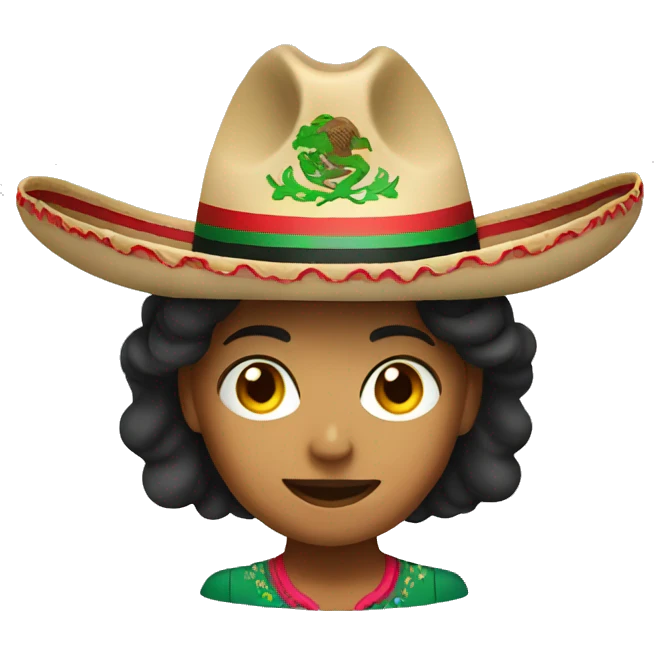 Female marine wearing a mexican sombrero emoji