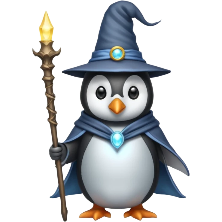 Penguin Wizard emoji