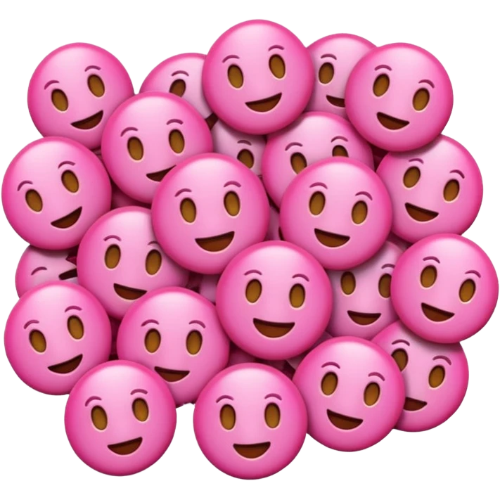 Generate me lots of pink emojis emoji