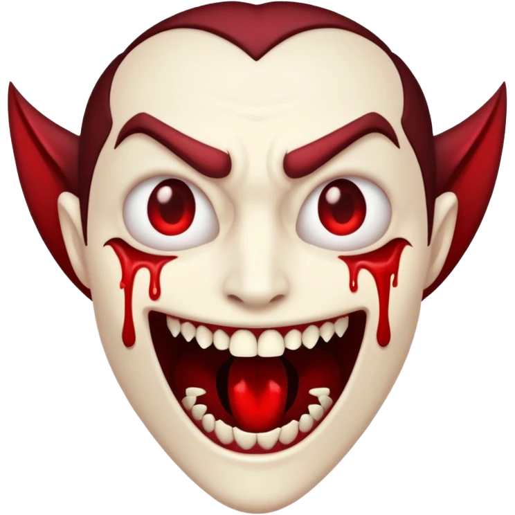 vampire emoji with freeforms and blood  emoji