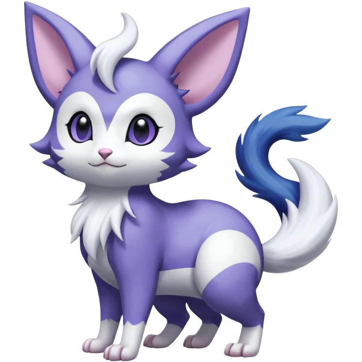 Shiny Furret-Absol-Meowstic-Mienshao-Espeon-Hybrid (Full body) emoji