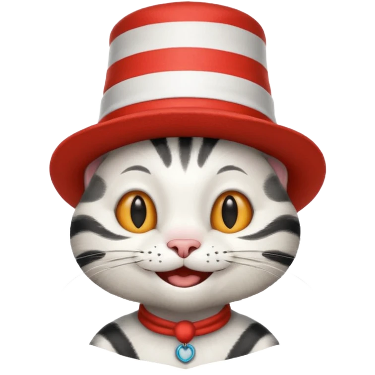 Dr Suess Cat in the Hat emoji