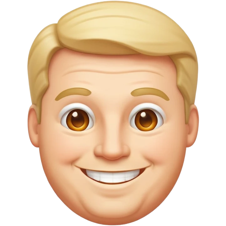 happy plump white American man emoji