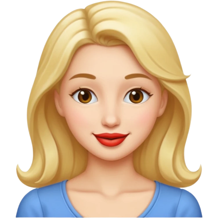 Kadın cıplak kiss emoji