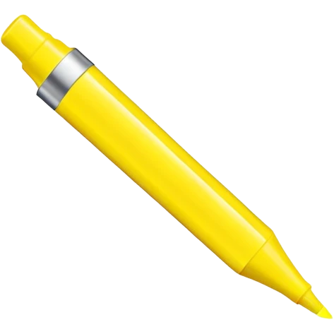 simple yellow highlight marker emoji