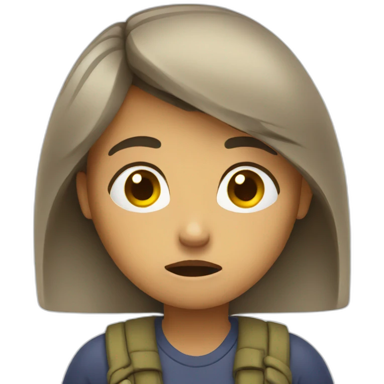 emoji woman worried emoji