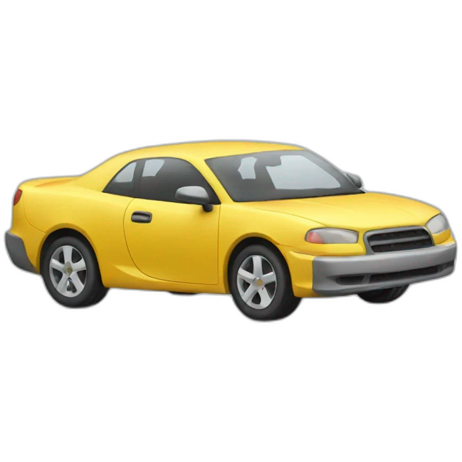 plastic car emoji