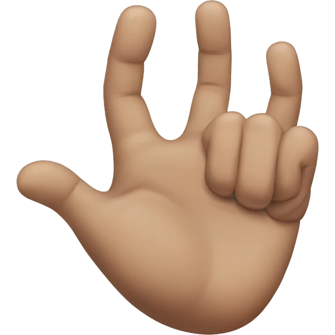 human hand doing a bear claw with bent fingers emoji