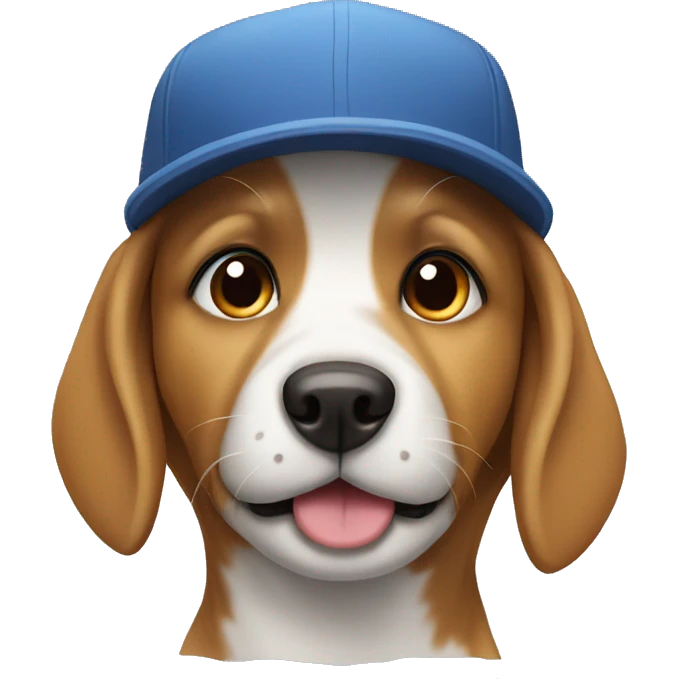 Dog with a cap emoji