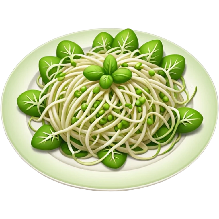 Bean sprouts laid emoji