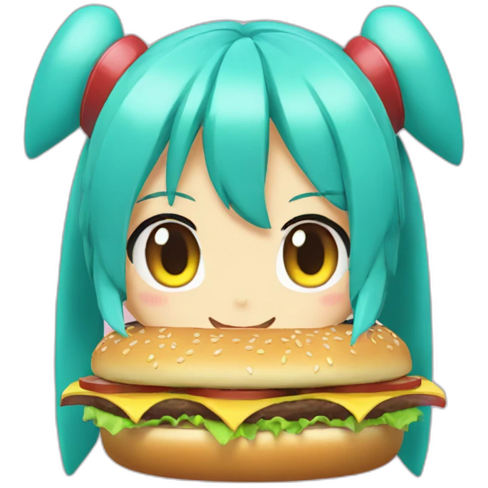 hatsune-miku-on-hamburger emoji