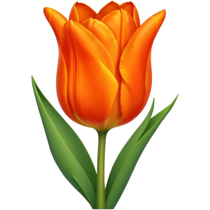 orange tulip emoji