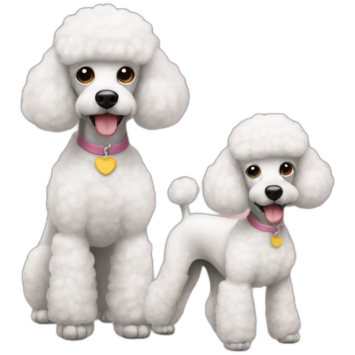 2 poodles emoji