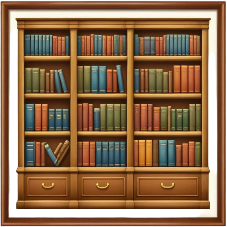 vintage library  emoji