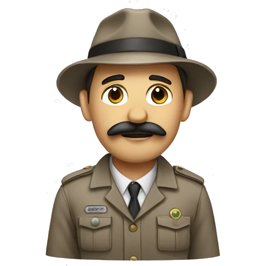 zookeeper with mustache emoji