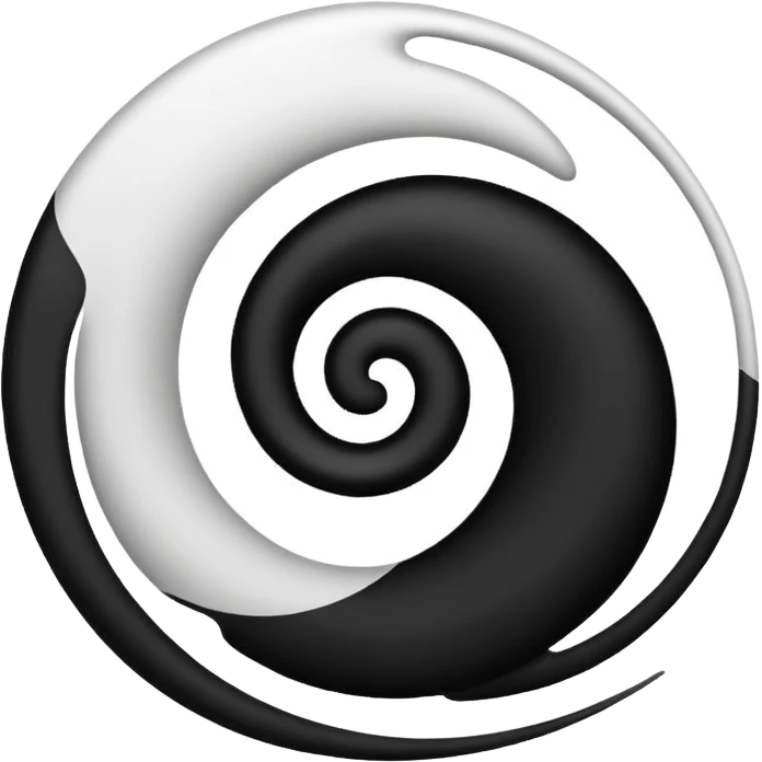 Black and white mix emoji