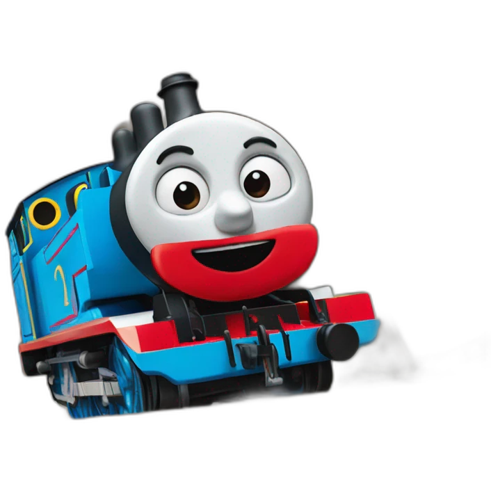 Thomas the tank engine face emoji