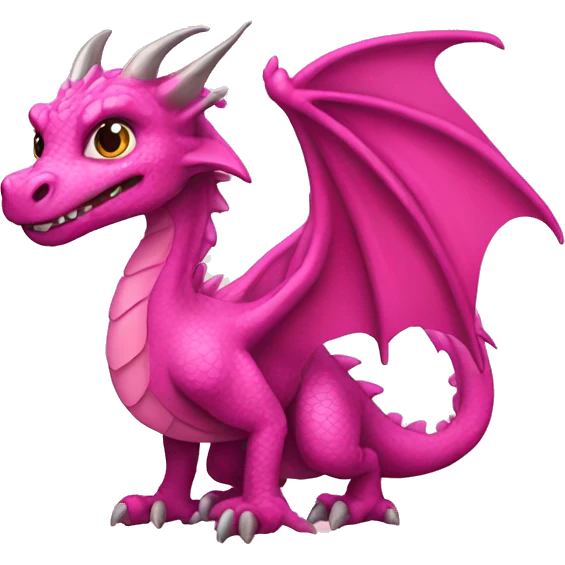 Pink dragon emoji