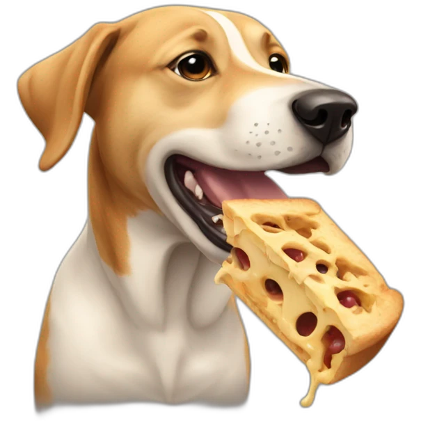 dog eating prime emoji