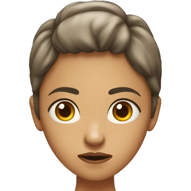 anxious looking woman emoji
