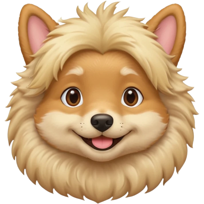 Cute dog blonde emoji