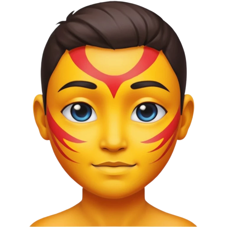 painted avter  on face body emoji